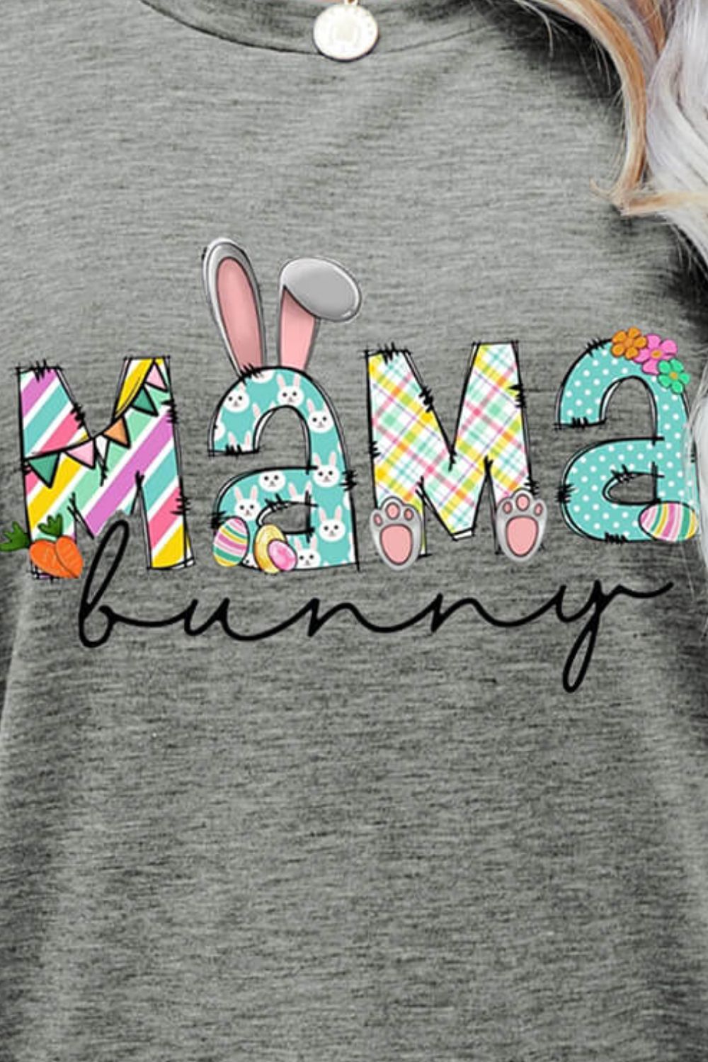 MAMA BUNNY Easter Graphic Tee - Nikki and Co Boutique