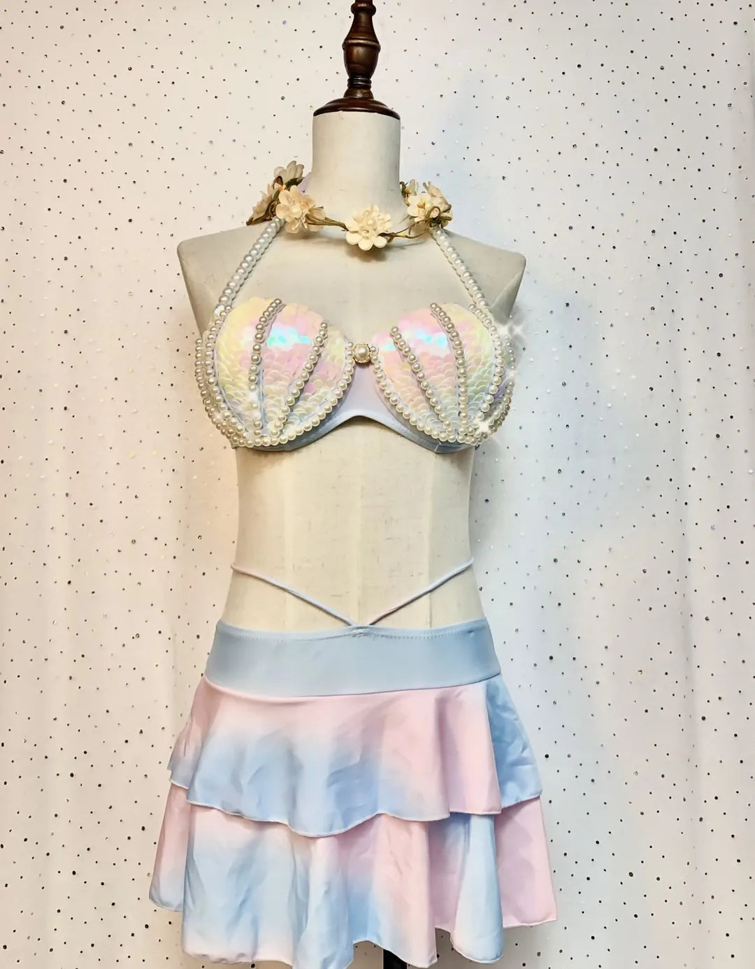 Mermaid Sequin Corset High Quality Multi Styles Mermaid Bra Suitable For Free Diving Oceanarium Performance Mermaid Bra