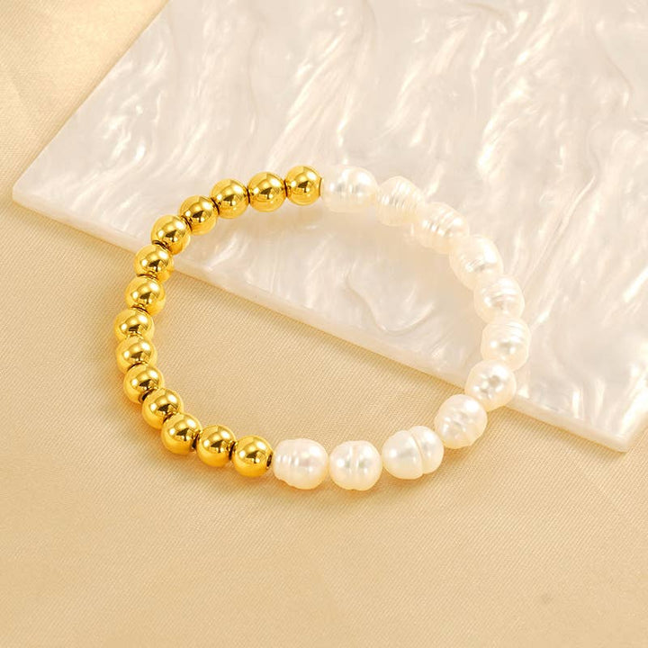 18K Baroque Pearl Bracelet | Gold - Nikki &amp; Co. Boutique