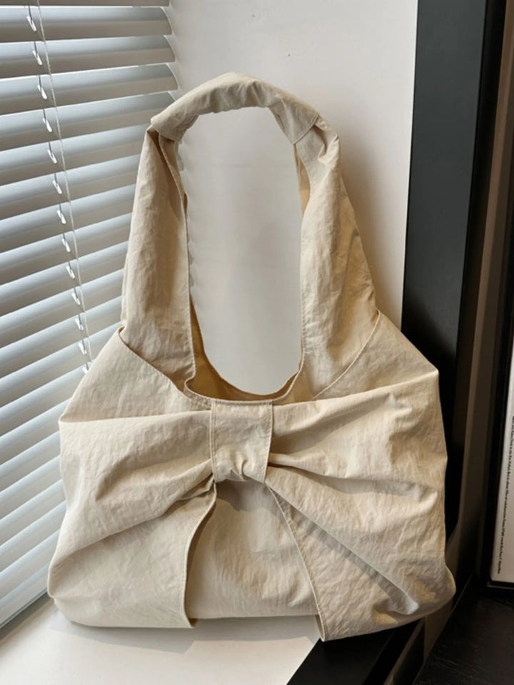 Ruched Bow Shoulder Bag - Nikki &amp; Co. Boutique