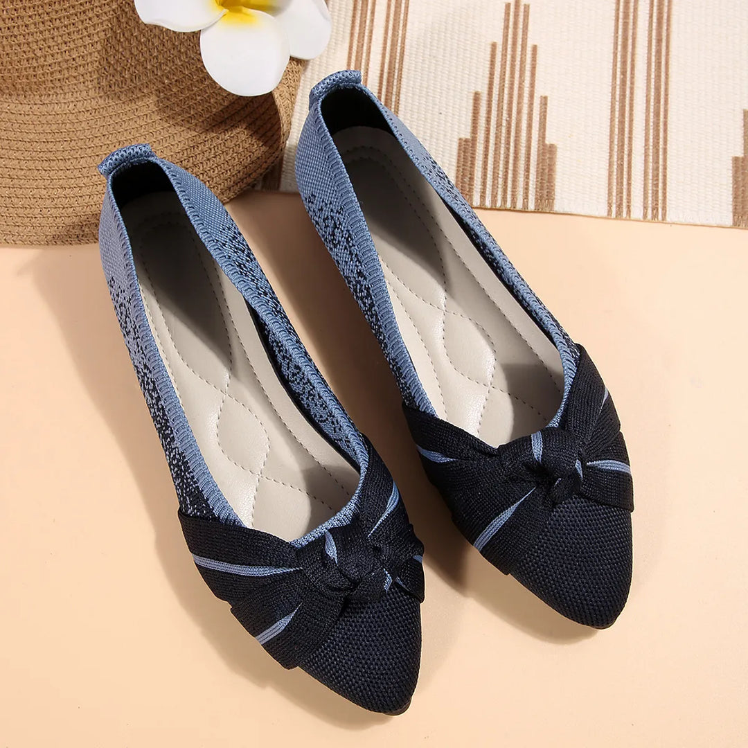 Contrast Point Toe Flats Slip-Ons | Nikki &amp; Co. Boutique