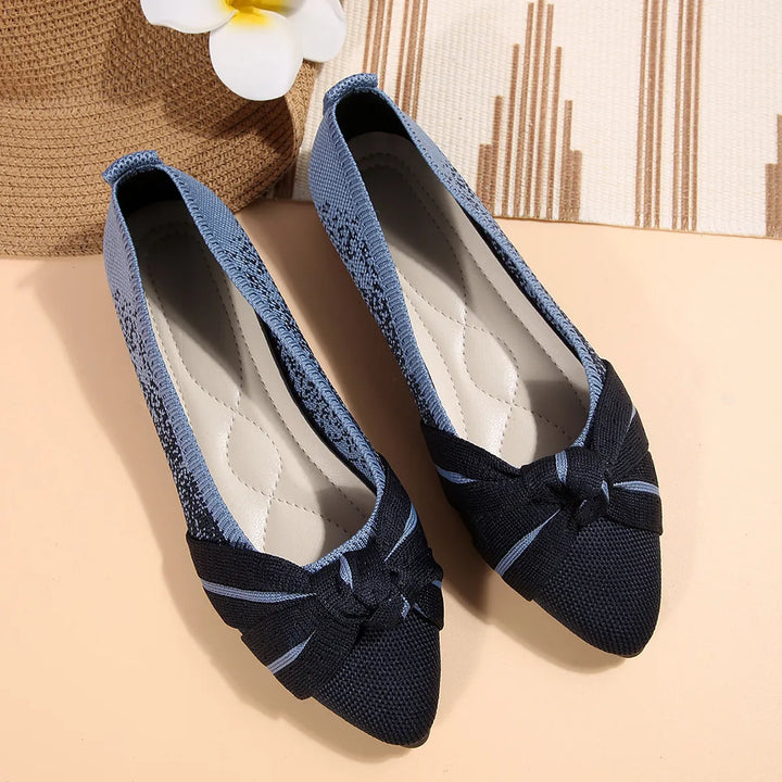 Contrast Point Toe Flats Slip-Ons | Nikki &amp; Co. Boutique