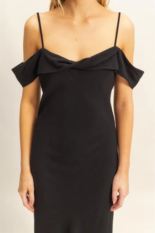 HYFVE Flattering Fit Cami Maxi Dress in Black - Nikki &amp; Co. Boutique