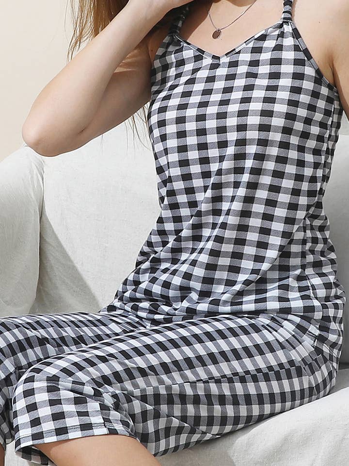Banded-Neckline Pajama Set | 4 Prints &amp; Colors - Nikki &amp; Co. Boutique