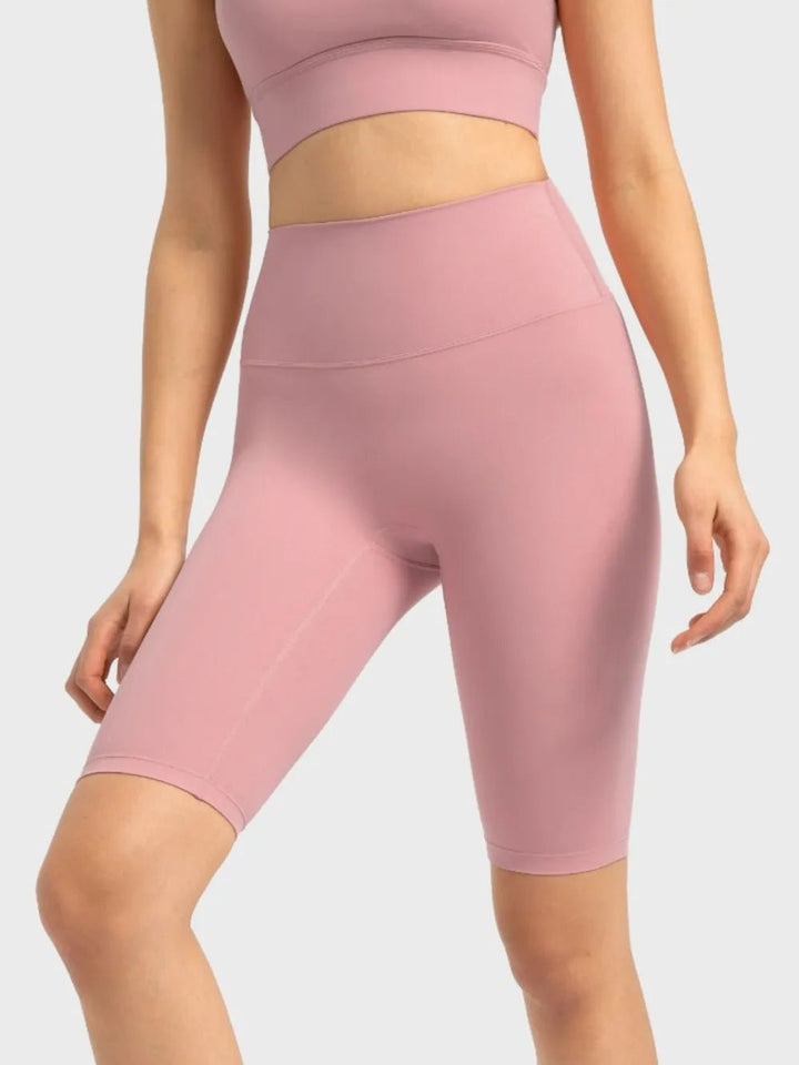 Millennia High Rise Wide Waistband Active Shorts | Nikki &amp; Co. Boutique