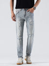 Men's Distressed Slim Fit Jeans - Nikki and Co Boutique