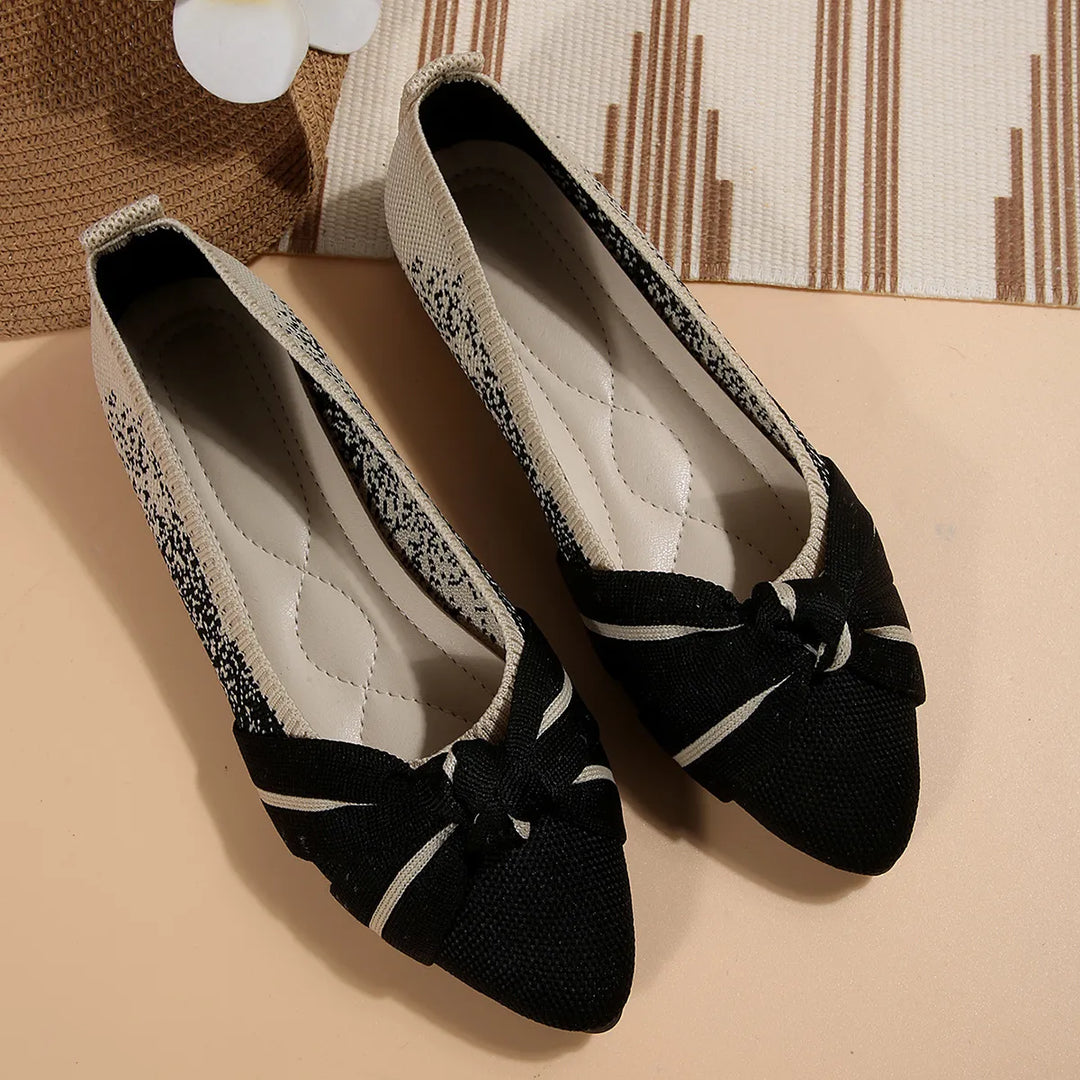 Contrast Point Toe Flats Slip-Ons | Nikki &amp; Co. Boutique