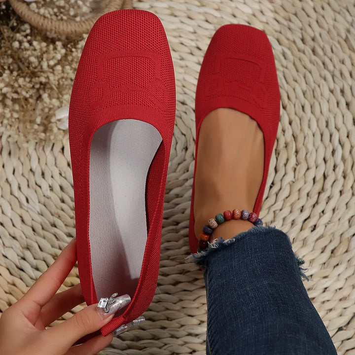 Square Toe Flat Slip-Ons | Nikki &amp; Co. Boutique