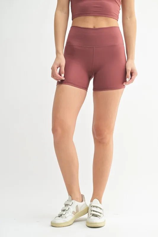MONO B Venice Cloud Light Contour Biker Shorts - Nikki and Co Boutique