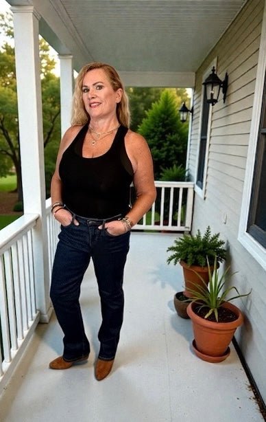 Judy Blue High Rise Tummy Control Classic Straight, front view. Judy Blue Jeans (NP) - High Rise Tummy Control Classic Straight | Nikki &amp; Co. Boutique