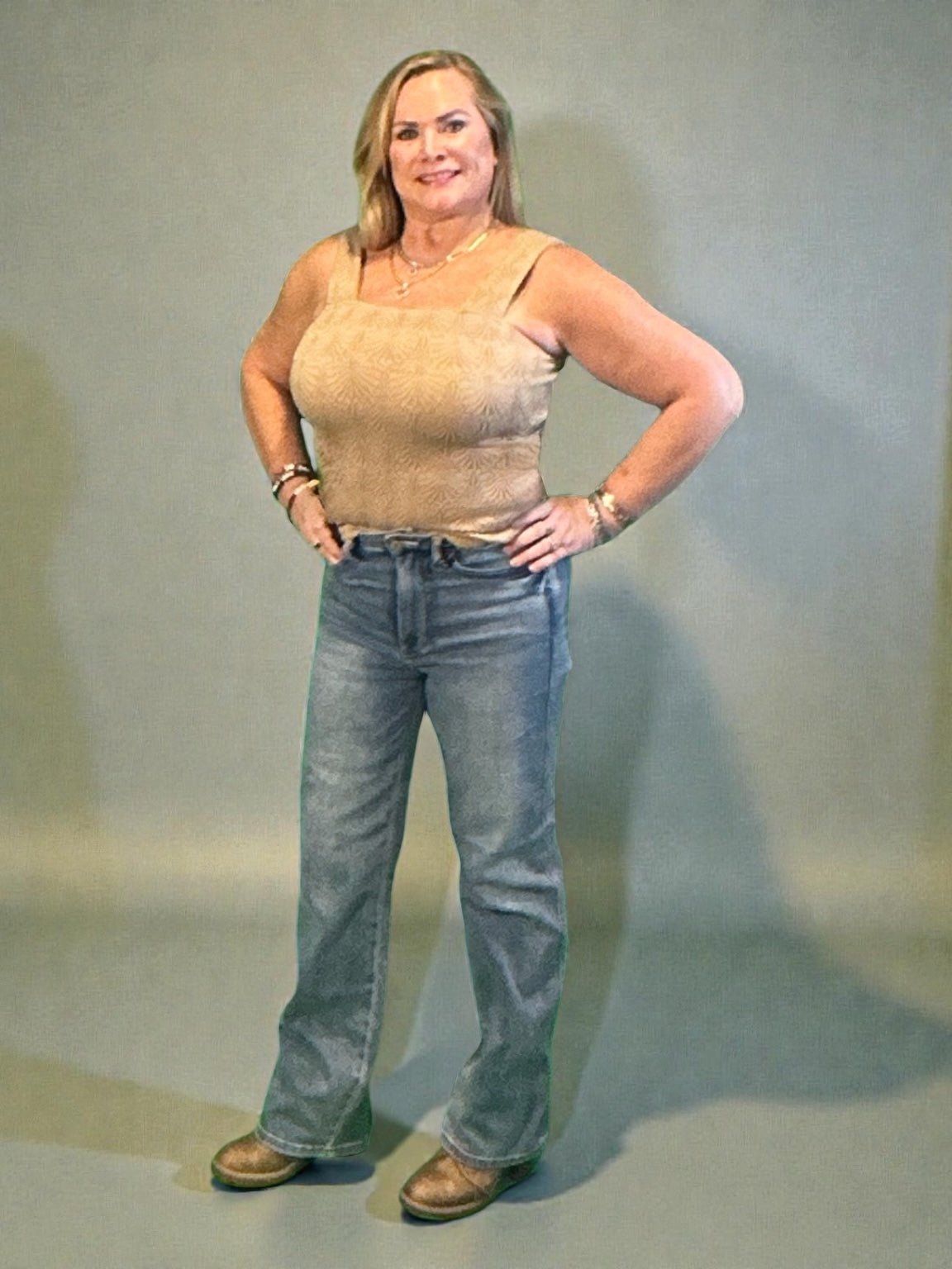 Nik's Picks (NP) - Judy Blue Jeans Tummy Control, Medium Blue - Nikki and Co Boutique