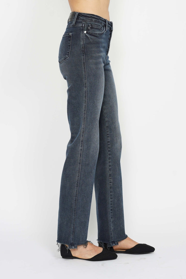 Judy Blue High Rise Button Fly Distressed Jeans (NP) | Nikki &amp; Co. Boutique