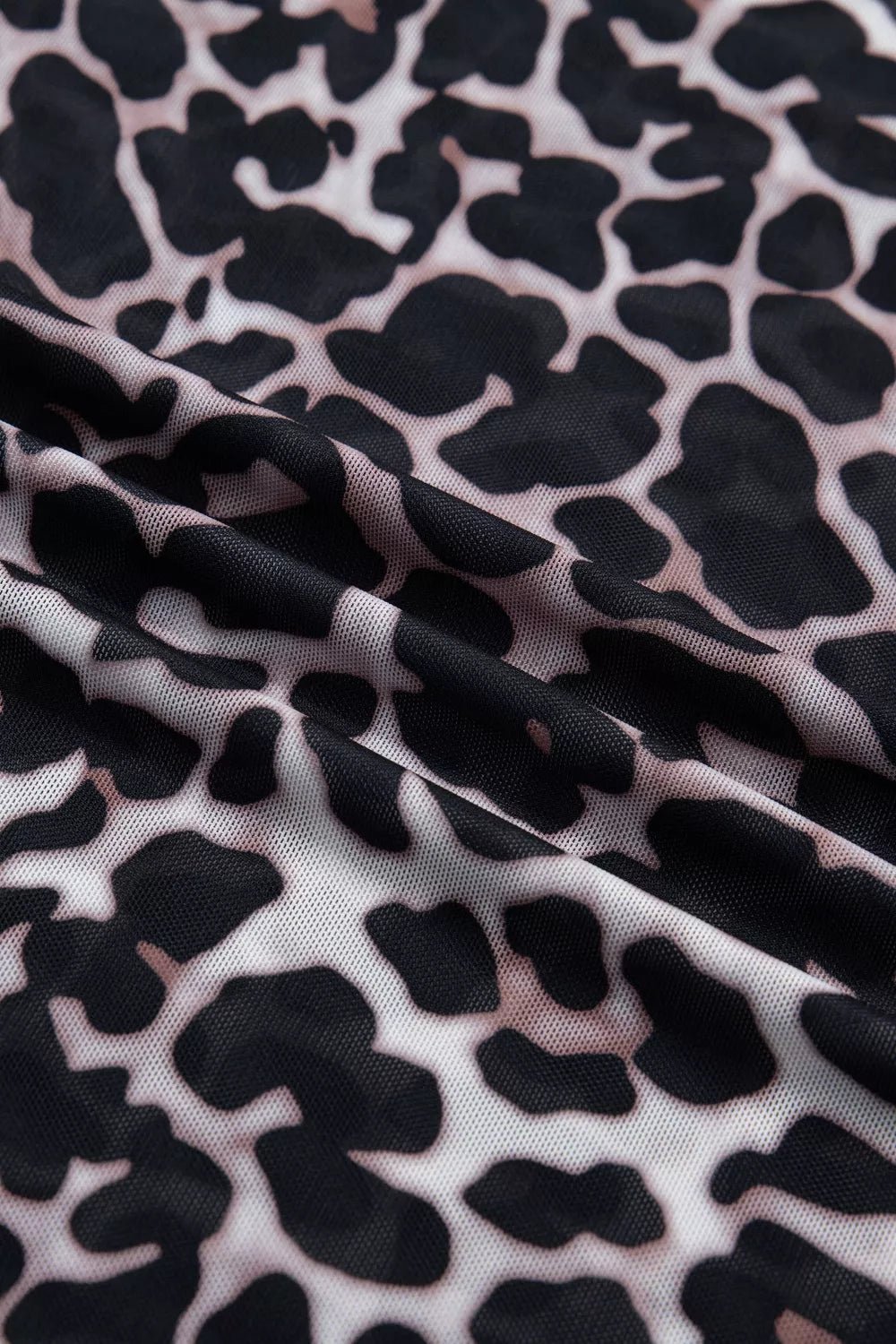 Leopard Print Sheer Mesh Short Sleeve Top - Nikki &amp; Co. Boutique