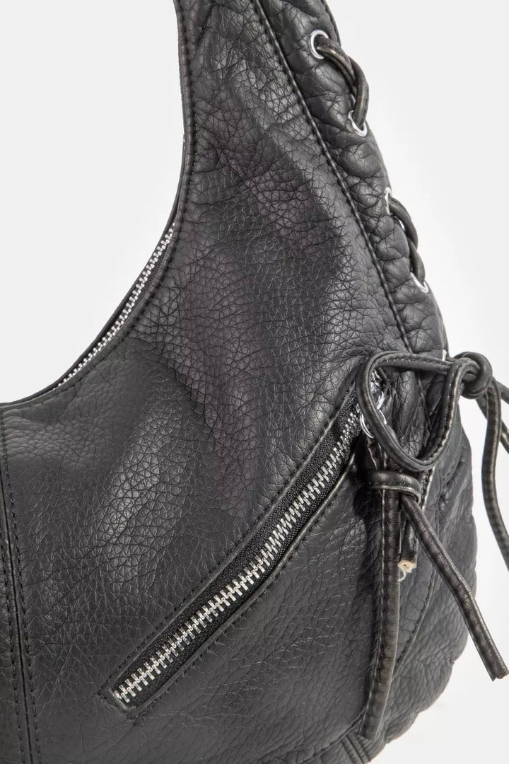 Fame Larger Leather Crescent Shoulder Bag | Nikki &amp; Co. Boutique