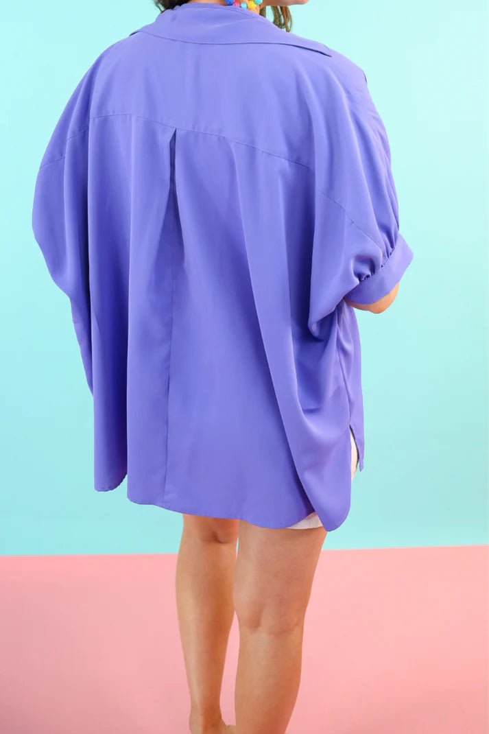 Oakley Oversized Button-Up Top (NP) | Nikki &amp; Co. Boutique
