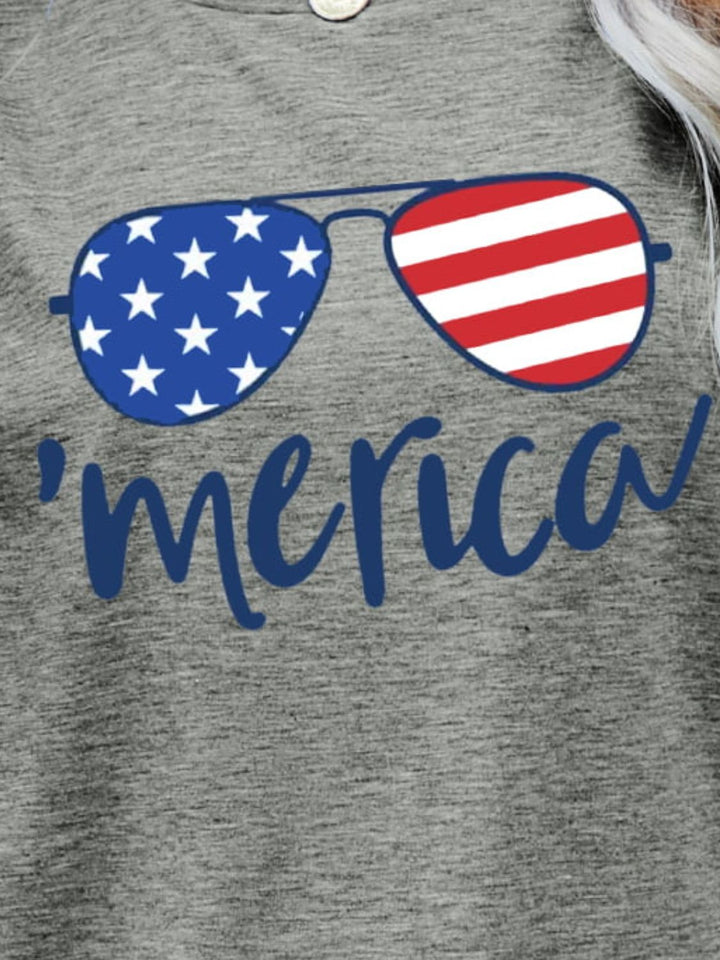 US Flag Glasses Graphic Tees | Nikki &amp; Co. Boutique