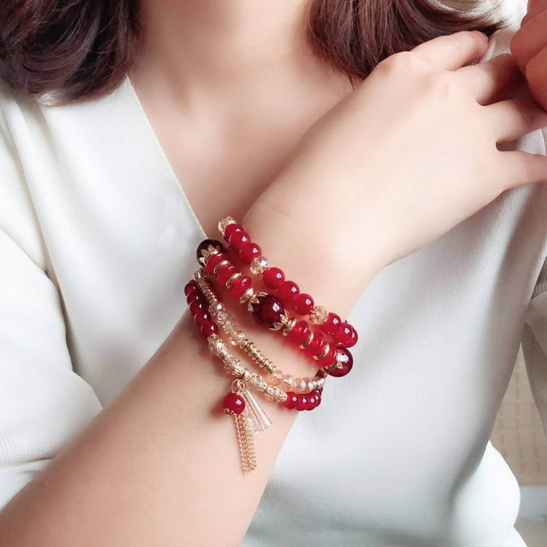 Bohemian Multi-Layer Beaded Crystal Bracelet | 5 Colors - Nikki &amp; Co. Boutique
