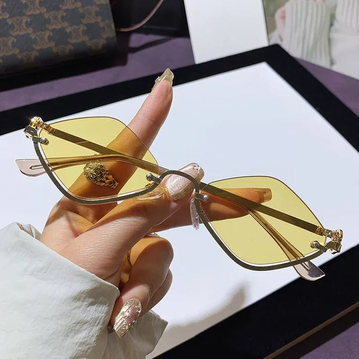 Cat Eye Sunglasses with Gold Metal Frame | Nikki &amp; Co. Boutique