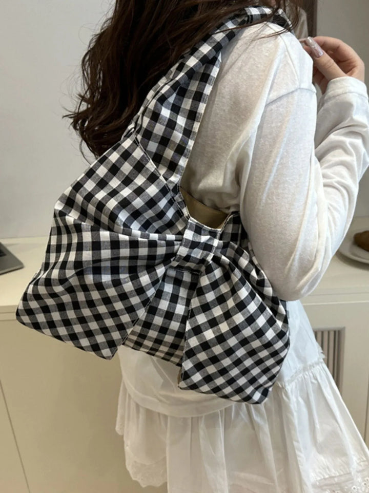 Ruched Bow Shoulder Bag - Nikki &amp; Co. Boutique