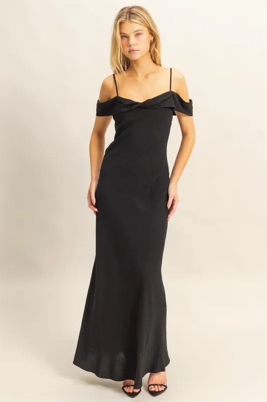HYFVE Flattering Fit Cami Maxi Dress in Black - Nikki &amp; Co. Boutique