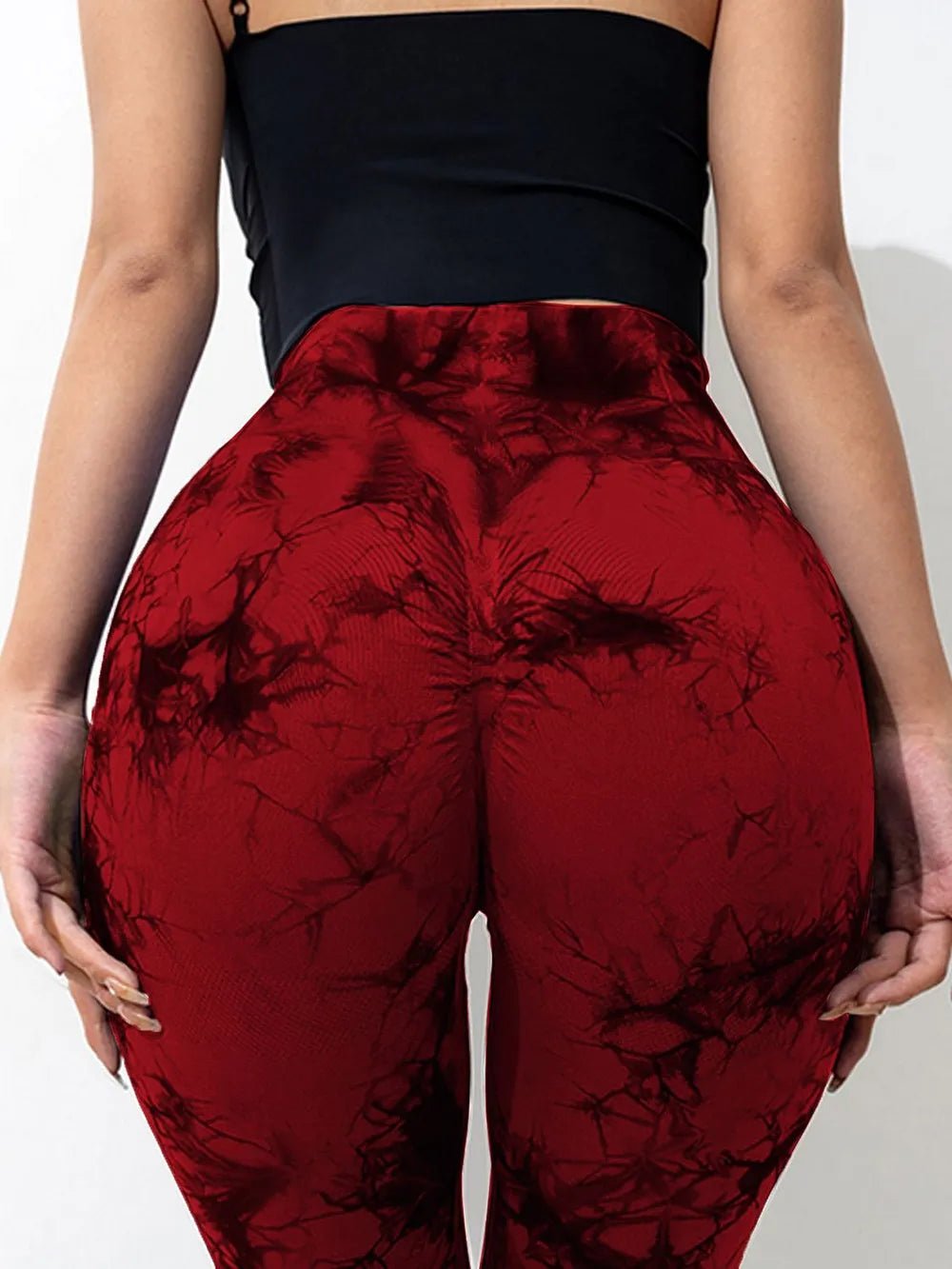 Tie - Dye High Waist Active Leggings - Nikki and Co Boutique