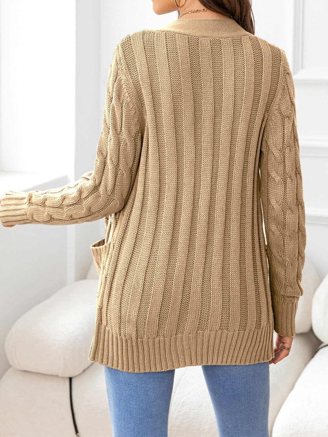 Button Down Cable-Knit Cardigan | Nikki &amp; Co. Boutique