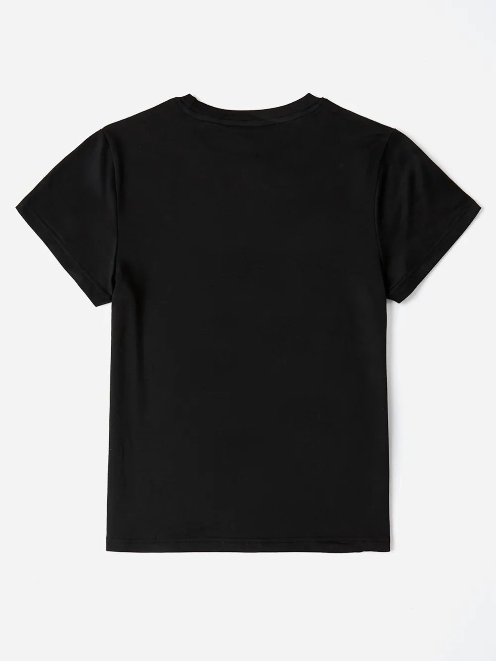 Letter Graphic Round Neck Shorts Sleeve T-Shirt - Nikki &amp; Co. Boutique