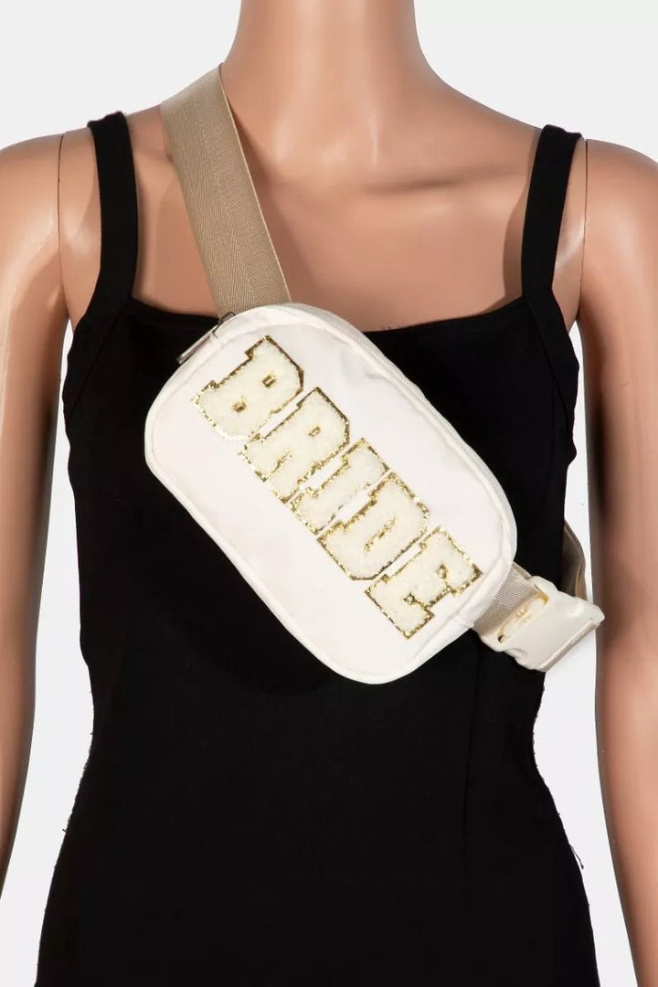 Fame Fuzzy Glitter Bride Crossbody Bag | Nikki &amp; Co. Boutique