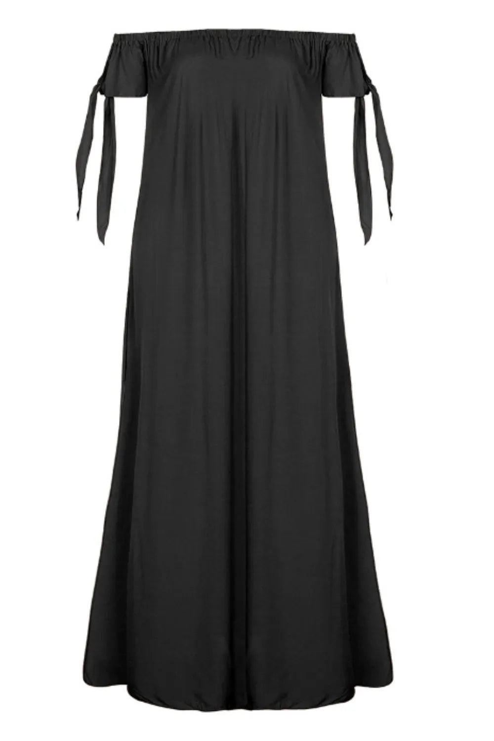 Slit Off Shoulder Shorts Sleeve Midi Dress | Nikki &amp; Co. Boutique