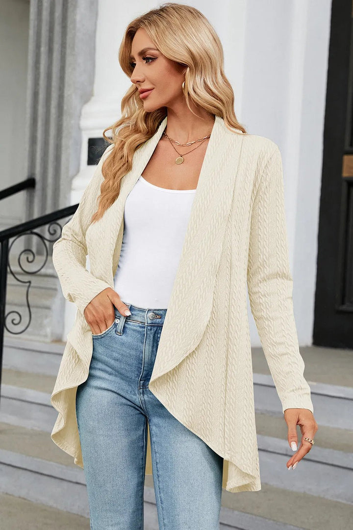 Open Front Long Sleeve Cardigan | Nikki &amp; Co. Boutique