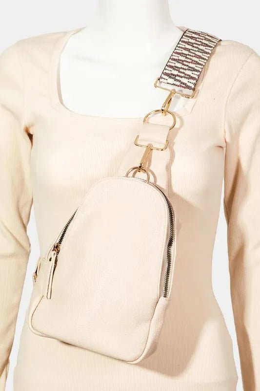 Fame Single Strap Faux Leather Sling Bag - Nikki &amp; Co. Boutique
