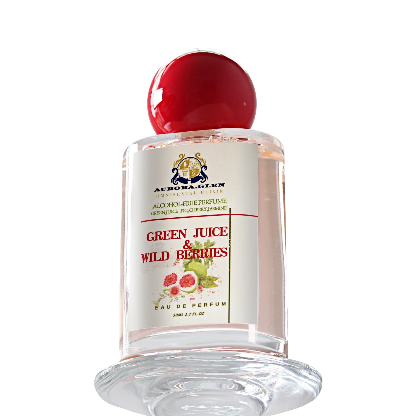 Green Juice Wild Berries Alcohol-Free Women's Fresh Floral Perfume EDP with Cedarwood Musk Amber & Patchouli for Her Gifts