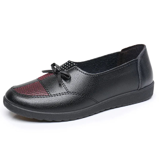 Cheap Shoes Women Leather Flats Female Flats Spring Shoes Classic Women's Loafers Casual Leather Shoes