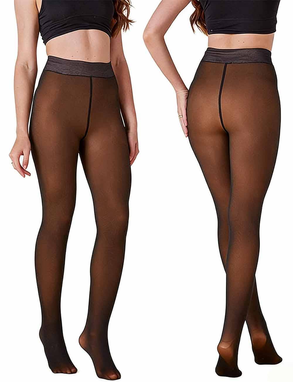 Sweetkarma Fleece-Lined Faux Sheer Tights (NP) - Nikki &amp; Co. Boutique