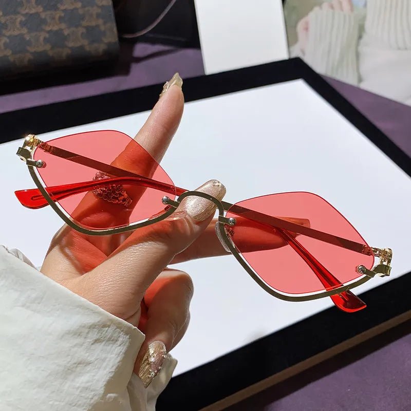 Cat Eye Sunglasses with Gold Metal Frame - Nikki and Co Boutique