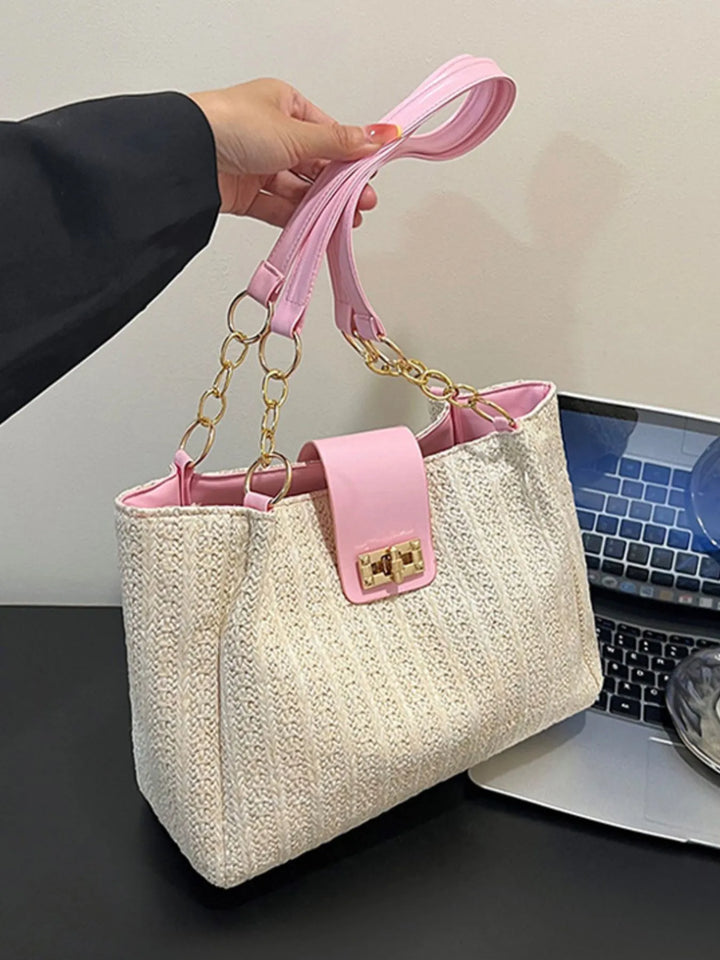 Woven Straw Shoulder Bag - Nikki &amp; Co. Boutique