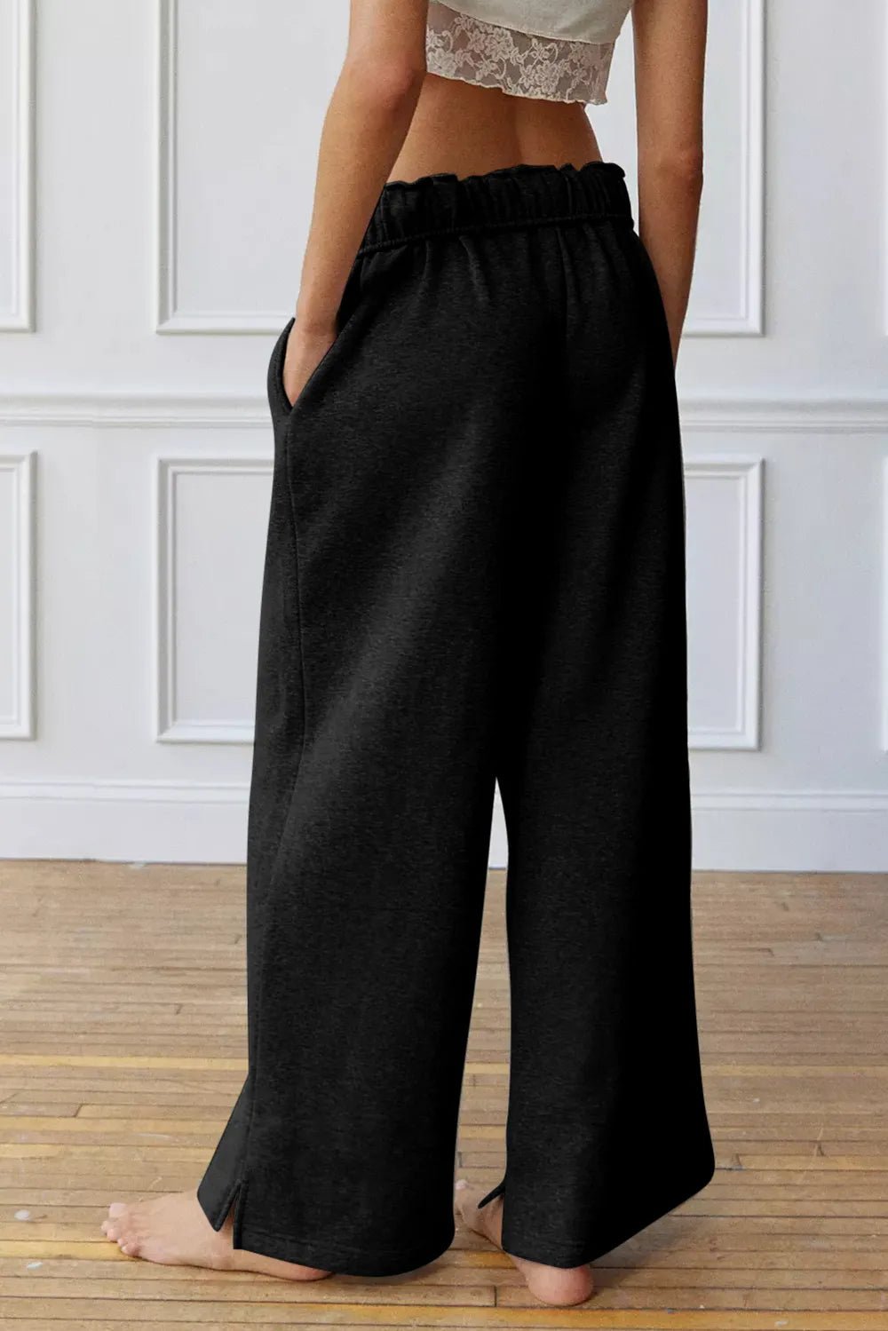 Drawstring Wide Leg Active Pants - Nikki and Co Boutique