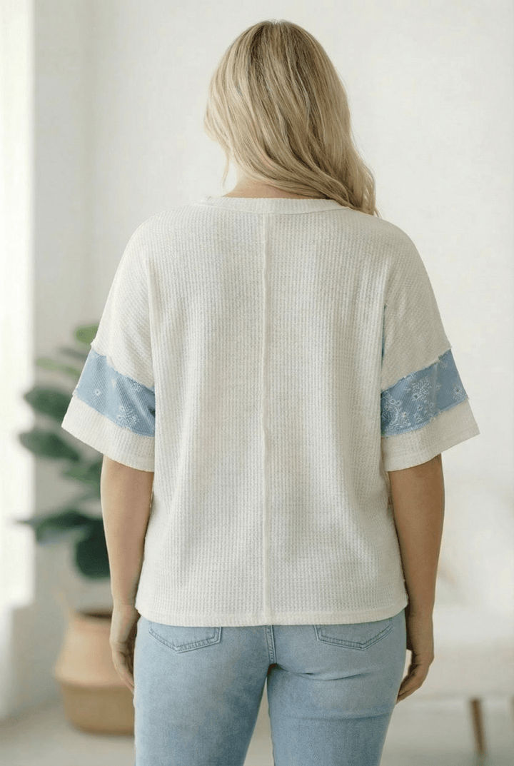 Violets are Blue Colorblock Tops | Nikki &amp; Co. Boutique