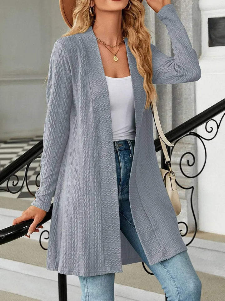 Open Front Long Sleeve Cardigan | Nikki &amp; Co. Boutique