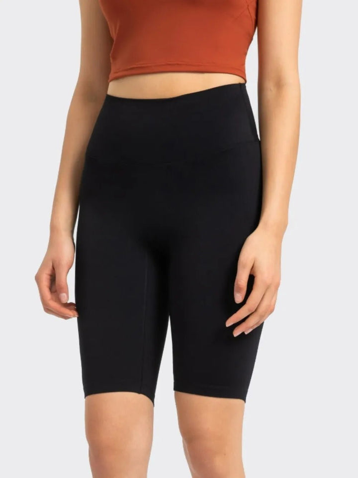 Millennia High Rise Wide Waistband Active Shorts | Nikki &amp; Co. Boutique