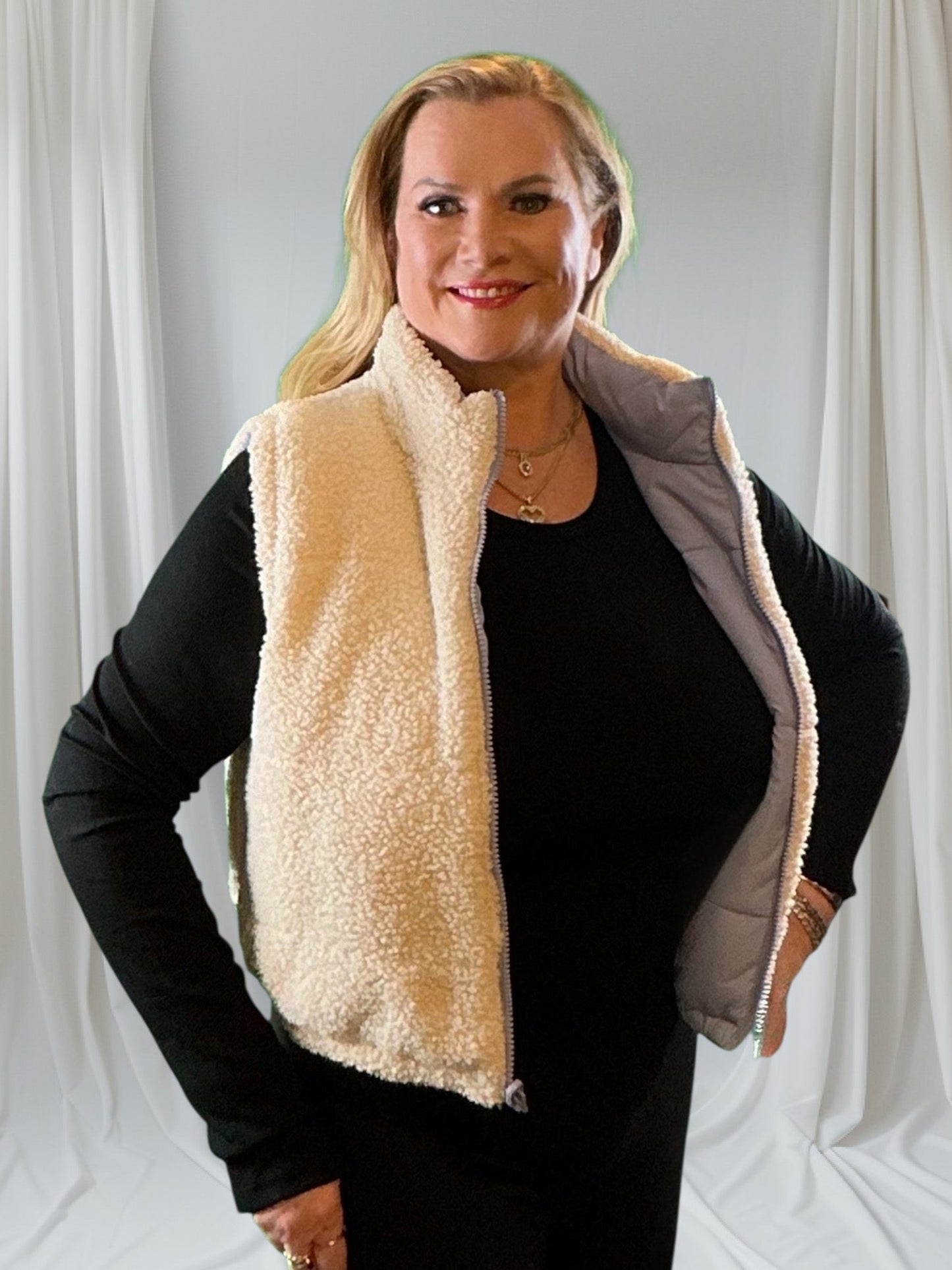 Reversible Vests (NP) - 4 Options - Nikki and Co Boutique