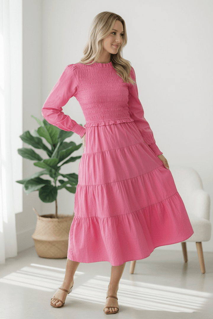 On a Sugar Rush Smocked Midi Dress | Nikki &amp; Co. Boutique