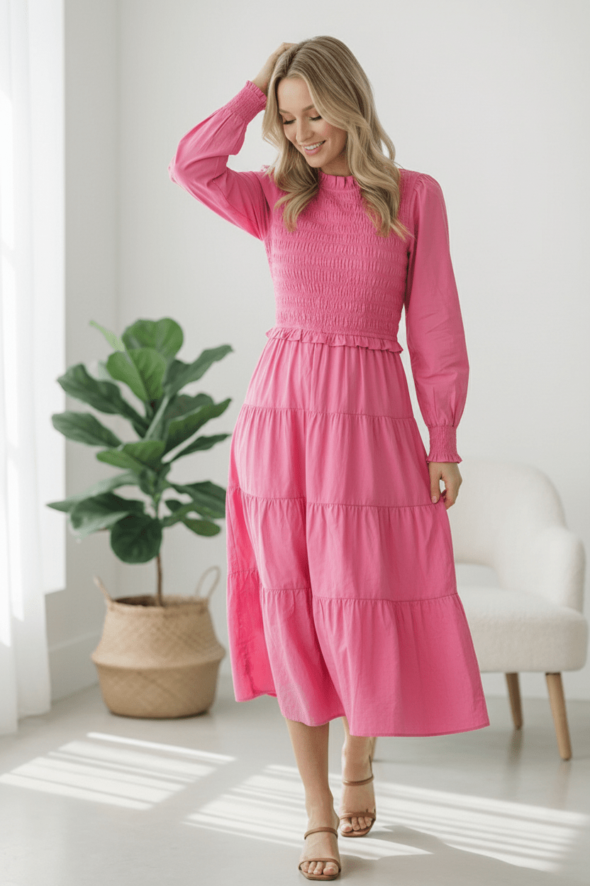 On a Sugar Rush Smocked Midi Dress | Nikki &amp; Co. Boutique