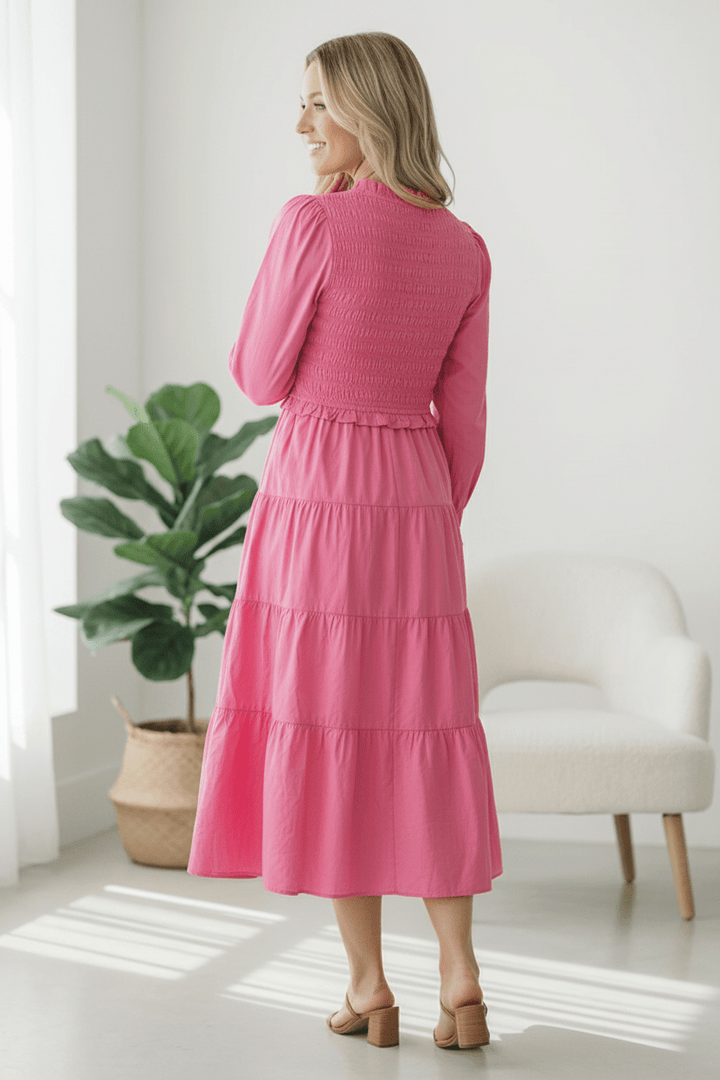 On a Sugar Rush Smocked Midi Dress | Nikki &amp; Co. Boutique