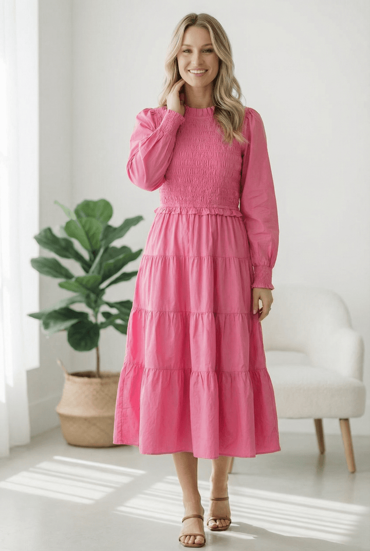 On a Sugar Rush Smocked Midi Dress | Nikki &amp; Co. Boutique