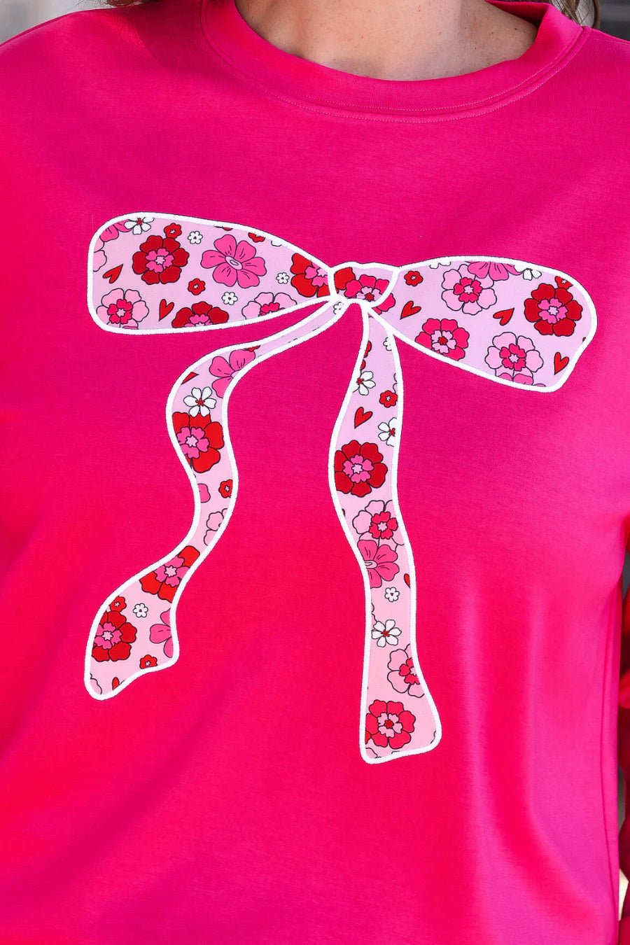 Bow in Bloom Luxe Pullover (NP) - Nikki &amp; Co. Boutique