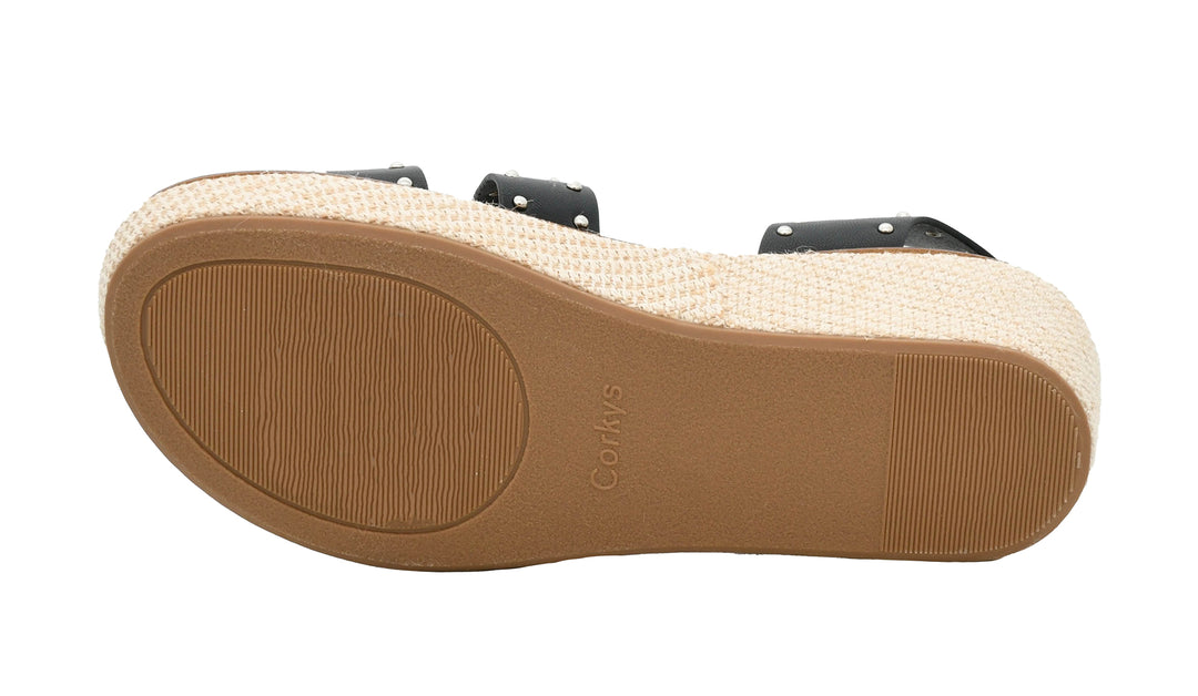 Brown sole of a sandal on a white background
