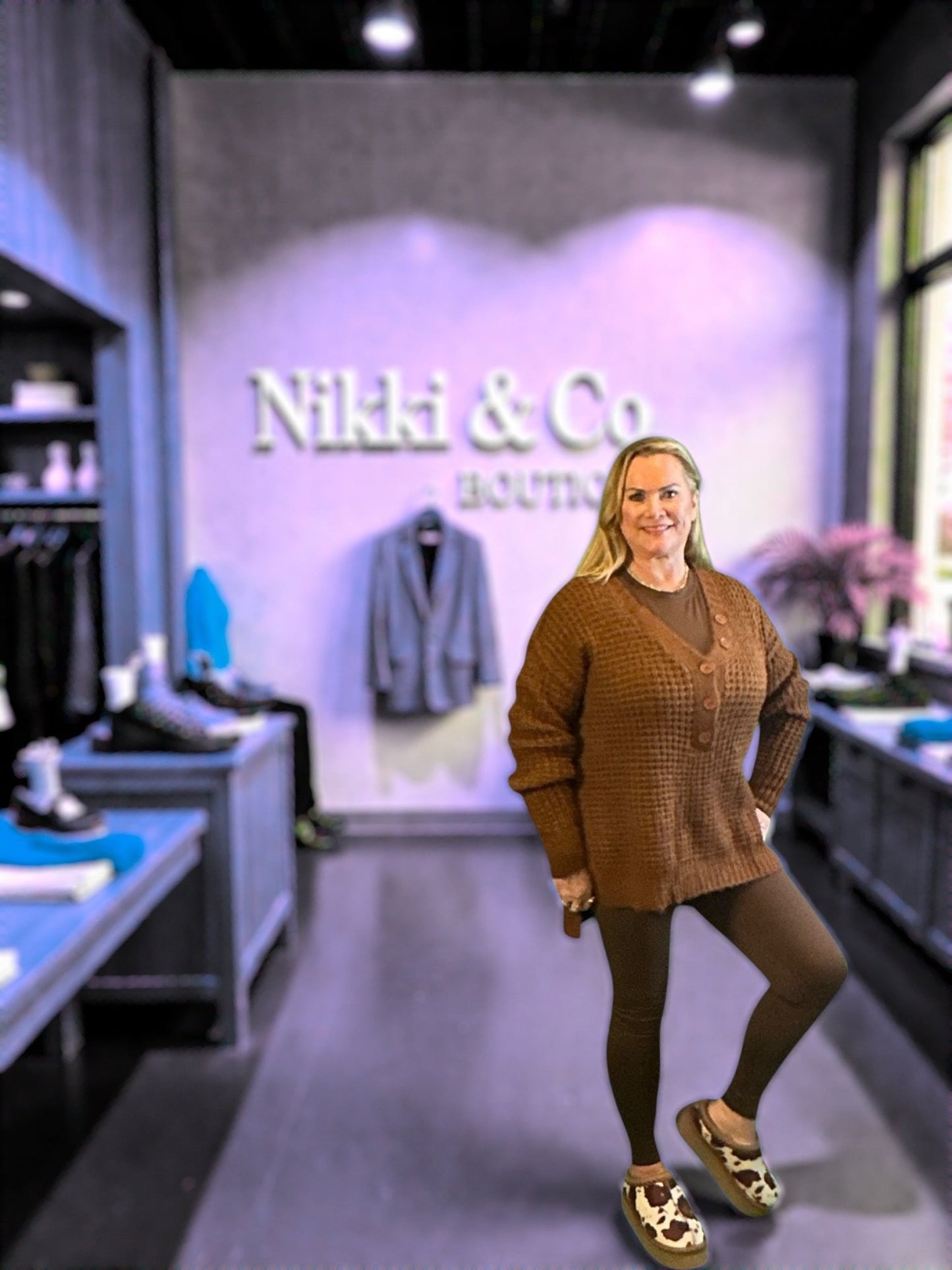 Over the Top! (NP) - Loveable Layers - Sweaters and a Faux Fur Long Vest - 5 Options - Nikki and Co Boutique