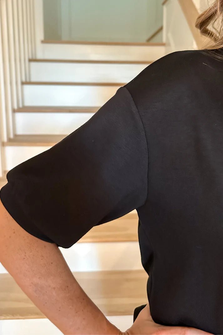 Casual Upgrade Half Sleeve Luxe Tops (NP) -3 Colors! (Copy) | Nikki &amp; Co. Boutique