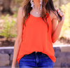 Leah Woven Cami (NP) - Orange